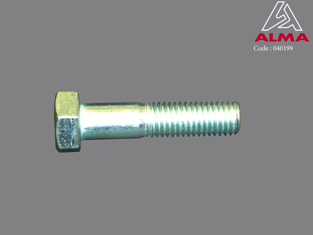 Zinc plated TH screw 14/60. Crdits : ©ALMA